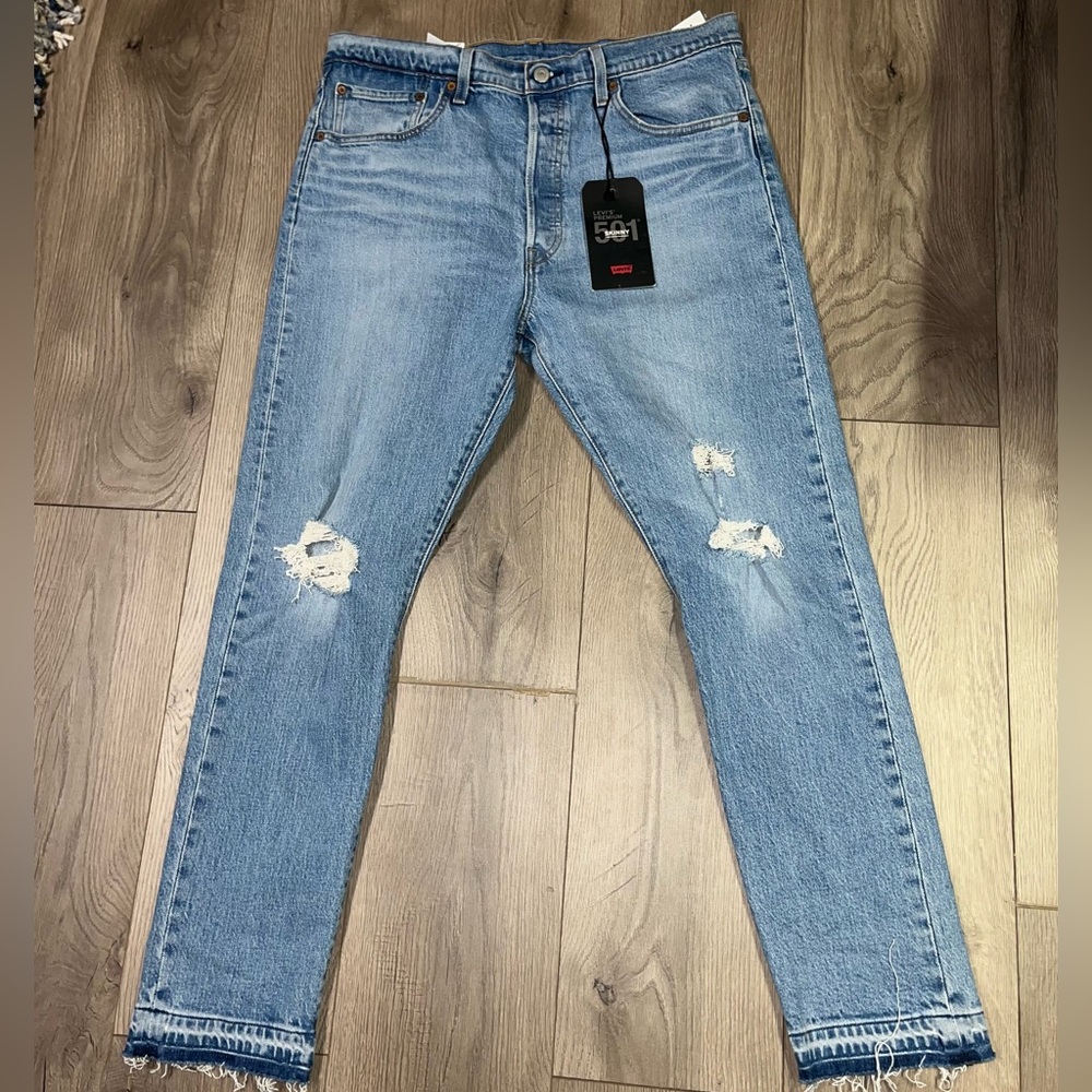 Levi’s 501 Skinny Jeans Size 33x28